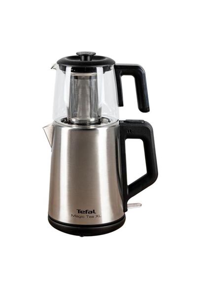 TEFAL Magic Tea Xl 1650 W Cam Çay Makinesi - Otomatik Kapanma - 1.2 L Çaydanlık, 1.8l Su Isıtıcı