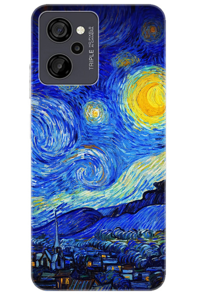 CASPER Via M40 / Via M45 Uyumlu Kılıf Desen Baskılı Silikon Starry Night Yıldızlı Gece STK:757 CP-Dg3ON6r