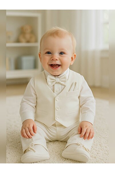 Calide Baby Baby Boy Mevlüt Set with Tie-Bow Tie Mevlütlük Suit Special Day Outfit Gift