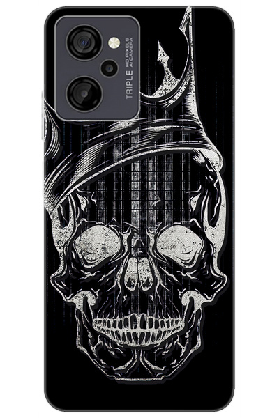 CASPER Via M40 / Via M45 Uyumlu Kılıf Desen Baskılı Silikon Kuru Kafa STK:582 CP-yu9TNZT