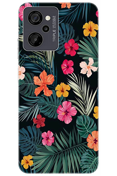 CASPER Via M40 / Via M45 Uyumlu Kılıf Desen Baskılı Silikon Çiçekler STK:632 ...