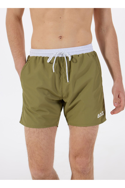 BOSS Haki Erkek Şort Mayo Starfish