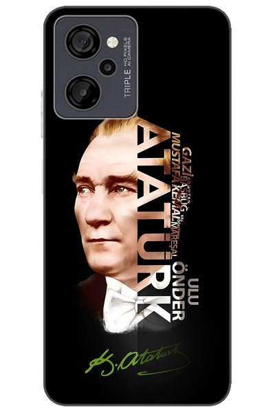 CASPER Via M40 / Via M45 Uyumlu Kılıf Desen Baskılı Silikon Atatürk STK:681 CP-racbsYL