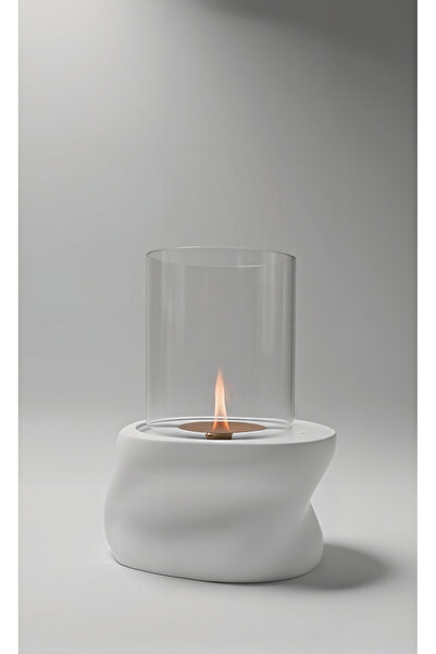 BEBÜTO MASAÜSTÜ BACASIZ BETON ŞÖMİNE-500ML YAKIT