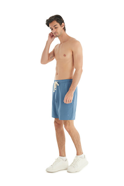 Blackspade Μπλε ανδρικό κανονικό σορτς 40739