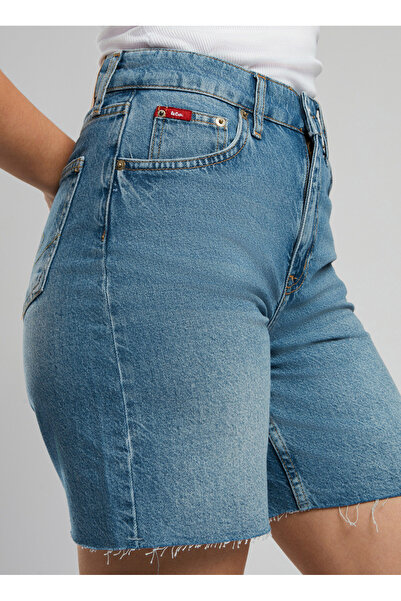 Lee Cooper Standart Bel Standart Kadın Denim Şort 252 LCF 121030 BUND 2 DENIM