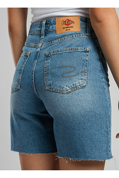 Lee Cooper Standart Bel Standart Kadın Denim Şort 252 LCF 121030 BUND 2 DENIM