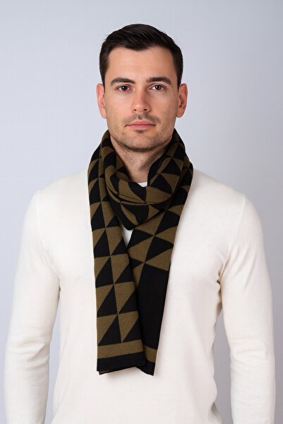 Sebir Moda Πλεκτό κασκόλ με τριγωνικό σχέδιο