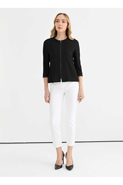 Selen Standart Siyah Kadın Ceket 25YSL1466