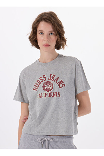 Guess Jeans Ss Cn Boxy Kadın Boxy Fit T-Shirt