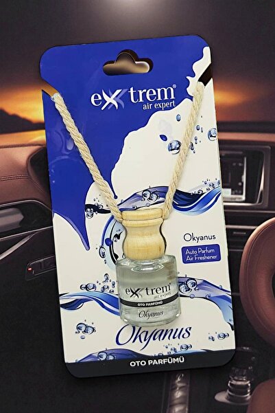 Extrem Oto Parfümü Okyanus & Ahşap Asma Koku | 4 Hafta Kalıcı Ferah Koku 8 ml