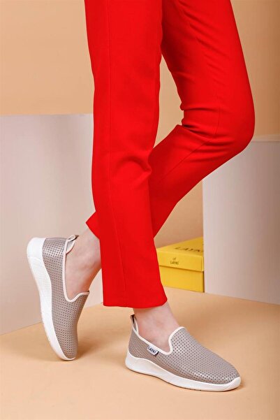 layki Ciragio Gray Colored Women's Classic Summer Casual Shoes