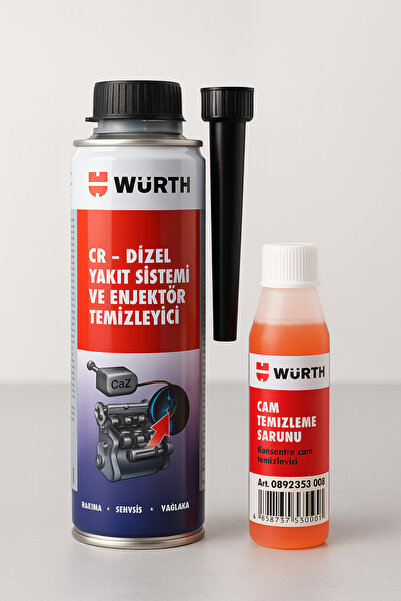 Würth Dizel Enjektör Yakıt Katkısı 300 ML ve Cam temizleme Sabunu Konsantre