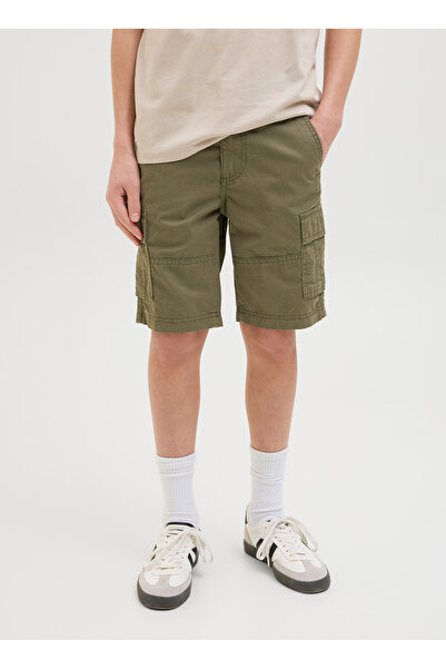 Jack & Jones Normal Bel Normal Haki Erkek Çocuk Şort 12274580