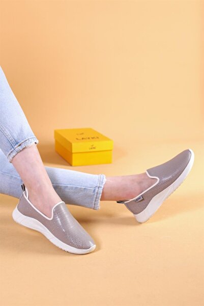 layki Ciragio Gray Colored Women's Classic Summer Casual Shoes