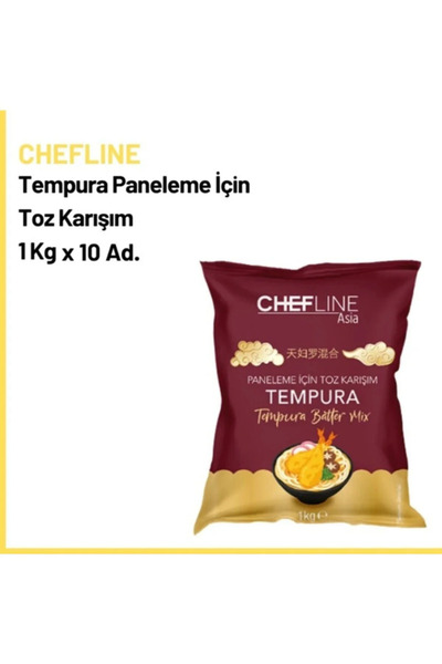 Chefline Tempura Paneleme İçin Toz Karışım 1 kg x10