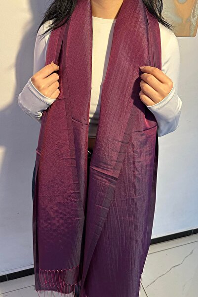 TAKIŞTIR Фіолетовий шарф з тафти