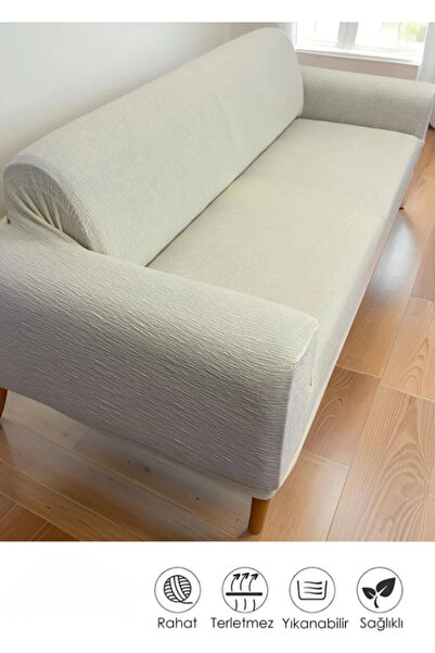 EJMEL JAKAR koltuk örtüsü çekyat kılıfı kanepe örtüsü 3lü esnek lastikli A KALİTE