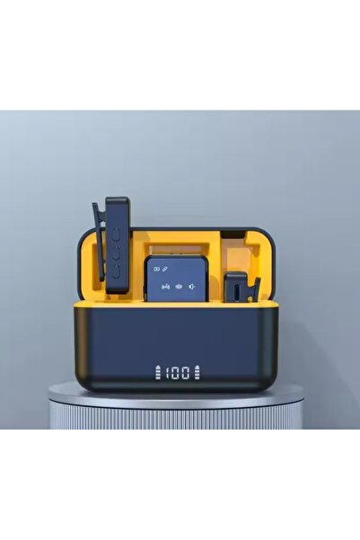 comse SX12 Iphone Ve Type-c Uyumlu Kablosuz Yaka Mikrofonu Led Şarj Kutulu Gürültü Azaltma Özellikli