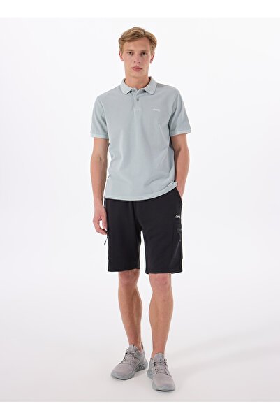 Jeep Siyah Erkek Standart Sweat Şort J4SM-SHT7214