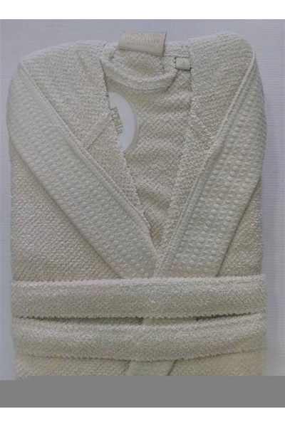 KÜBRAHOME'S Pupilla Single Bathrobe Combed Cotton Life Beige Size L