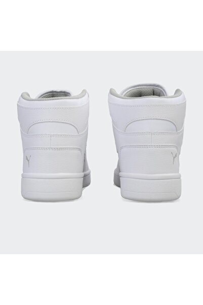 Puma Unisex bílé sportovní boty Rebound Layup Sl Jr 370486-02