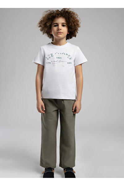 Lee Cooper Τυπωμένο λευκό μπλουζάκι για αγόρια 252 LCB 242006