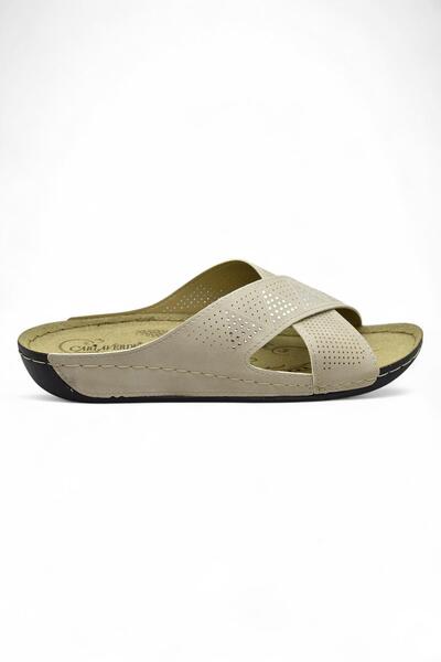 ISPARTALILAR 140525 Full Orthopedic Sole Daily Women's Slippers Anatomical Sole