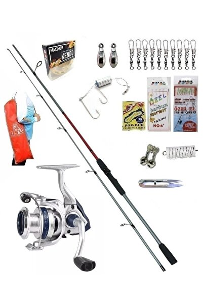 Okuma Aria-3000a Double Black 270cm 15-40gr Kıyı Spin Olta Takımı Seti