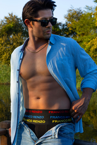 FRANCO RENZO Ανδρικό μπόξερ 6 τεμαχίων Luxury Box Boxer από βαμβάκι και Lycra