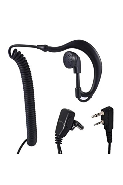 MBL Quansheng UV-K5 K6 TK11 Uyumlu Spiral Kablolu Mikrofonlu Kulaklık