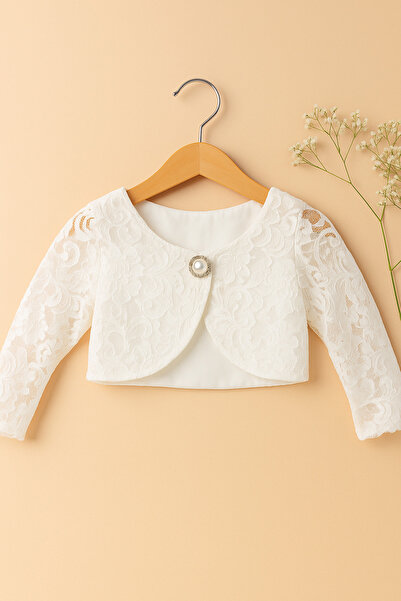 ESİLA KİDS Girls' Lace Bolero Girls' Bolero Special Occasion Girls' Jacket Model 1-11 Years