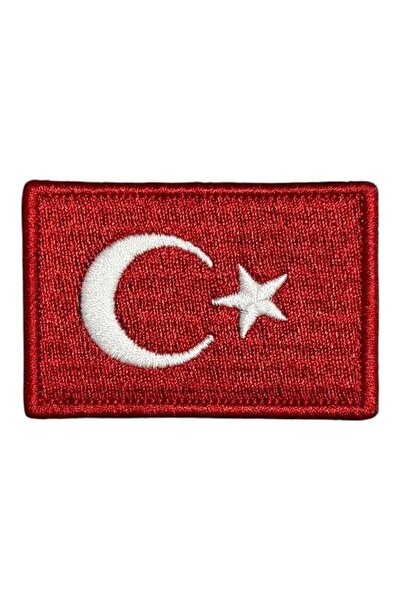 Ex Patch Türk Bayrağı Peç Arma 6 X 4 Cm