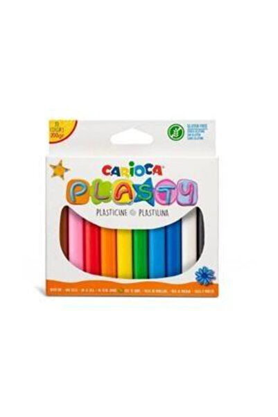 CARIOCA Plasty Non-Drying Play Dough 10 Colors - 200 gr