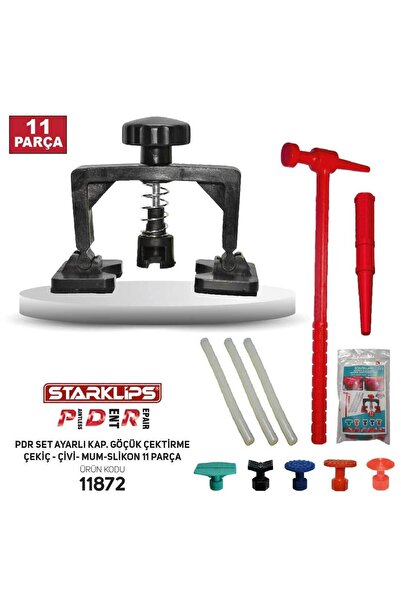 Star Klips Boyasız Göçük Düzeltme Seti 11 Parça 3 Silikon Çekiç 5 Uç