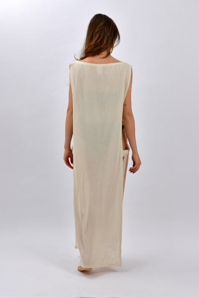 Merfico Size S-M Pareo Beach Dress - Ring Detail