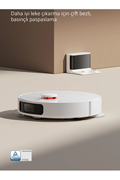 Xiaomi Lazer Lds Lidar Tarama Çift Katmanlı Kompozit Paspas Mihome Uygulaması Ultra Premium Robot Süpürge