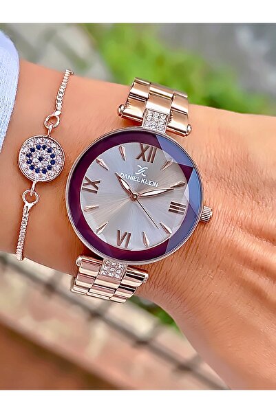 Daniel Klein Women's Wristwatch. with Light Glass Design and Sturdy Steel Band 2 Years Warranty