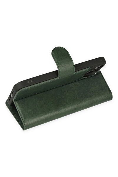 cepmoda Xiaomi'Mi 15t Pro' Case with Cover |   Tp Pu Leather Full Protection with Wallet and Stand and Card Holder - Green