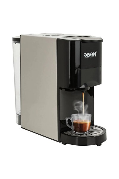 Edison Steel Coffee Maker, 1450 Watt, 800 Ml - Black Silver