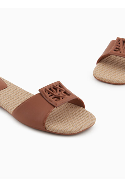 Armani Exchange Logolu Tek Bantlı Terlik TERLİK XDP055 XV921 01816