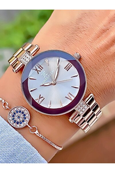 Daniel Klein Women's Wristwatch. with Light Glass Design and Sturdy Steel Band 2 Years Warranty