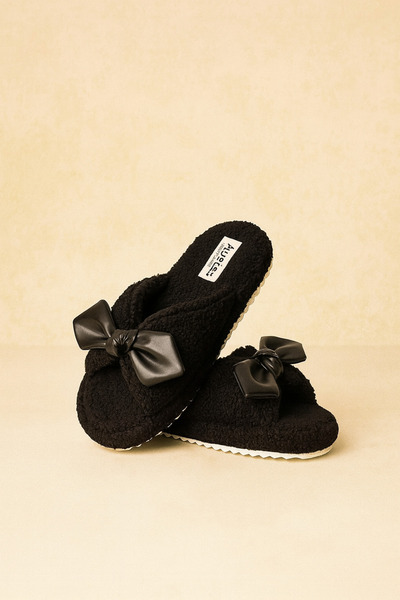 Behtah Kundura Kadın Önü Açık Fiyonklu Lohusa Doğum Sonrası Kaymaz Hafif Taba...