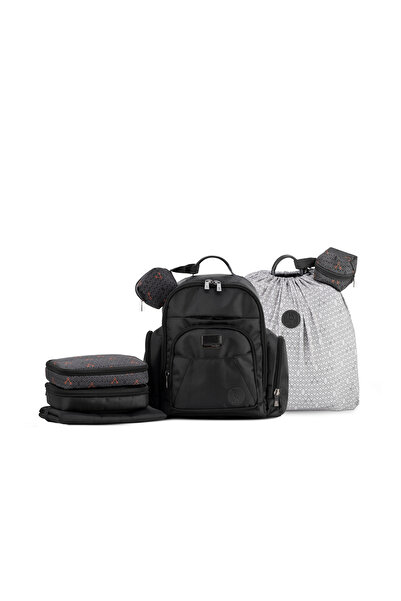 Gezenbebe حقيبة ظهر للعناية بالطفل - حقيبة سفر عائلية متعددة الوظائف مع جيوب ...