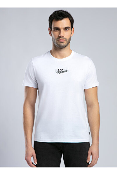 Lee Cooper Round Neck White Men's T-Shirt 252 Lcm 242057 Santino White