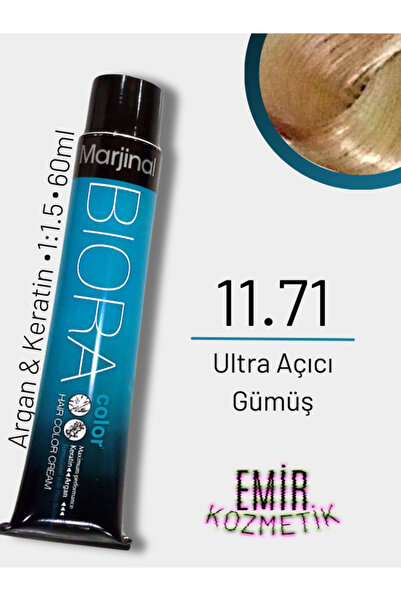 Marjinal Biora Saç Boyası - 11.71 Ultra Açıcı Gümüş