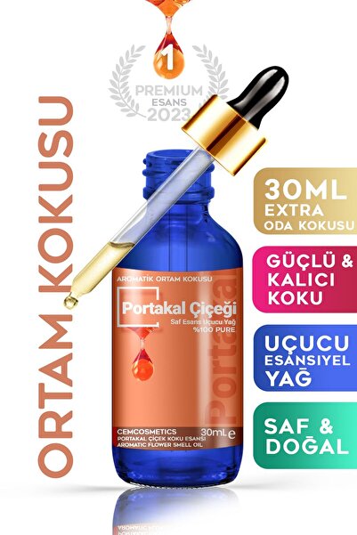 Cem Cosmetics Cem Portakal Saf Esansiyel Uçucu Yağ,oda Banyo Kokusu, Difüzör ...