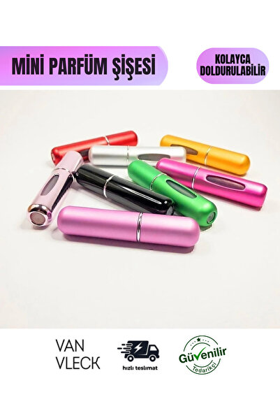 VAN VLECK Doldurulabilir Cep & Çanta Parfüm Şişesi – 5 ml, Taşınabilir, Karış...