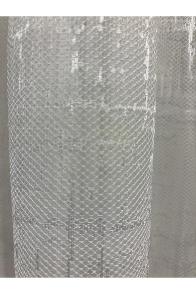 İstanbul Perde Ready Made Tulle-short Size-honeycomb Top-ecru Color (BROKEN WHITE)