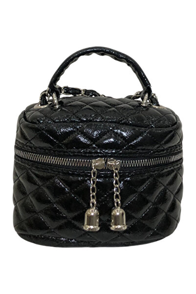 ÇANTİGOO Kapitone Desenli Mini Oval Kutu Kadın El Ve Omuz Çanta